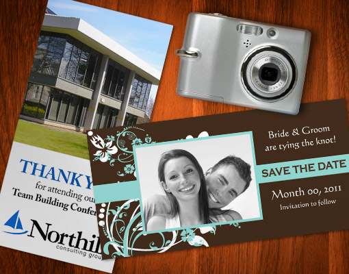 cartões com fotos personalizados