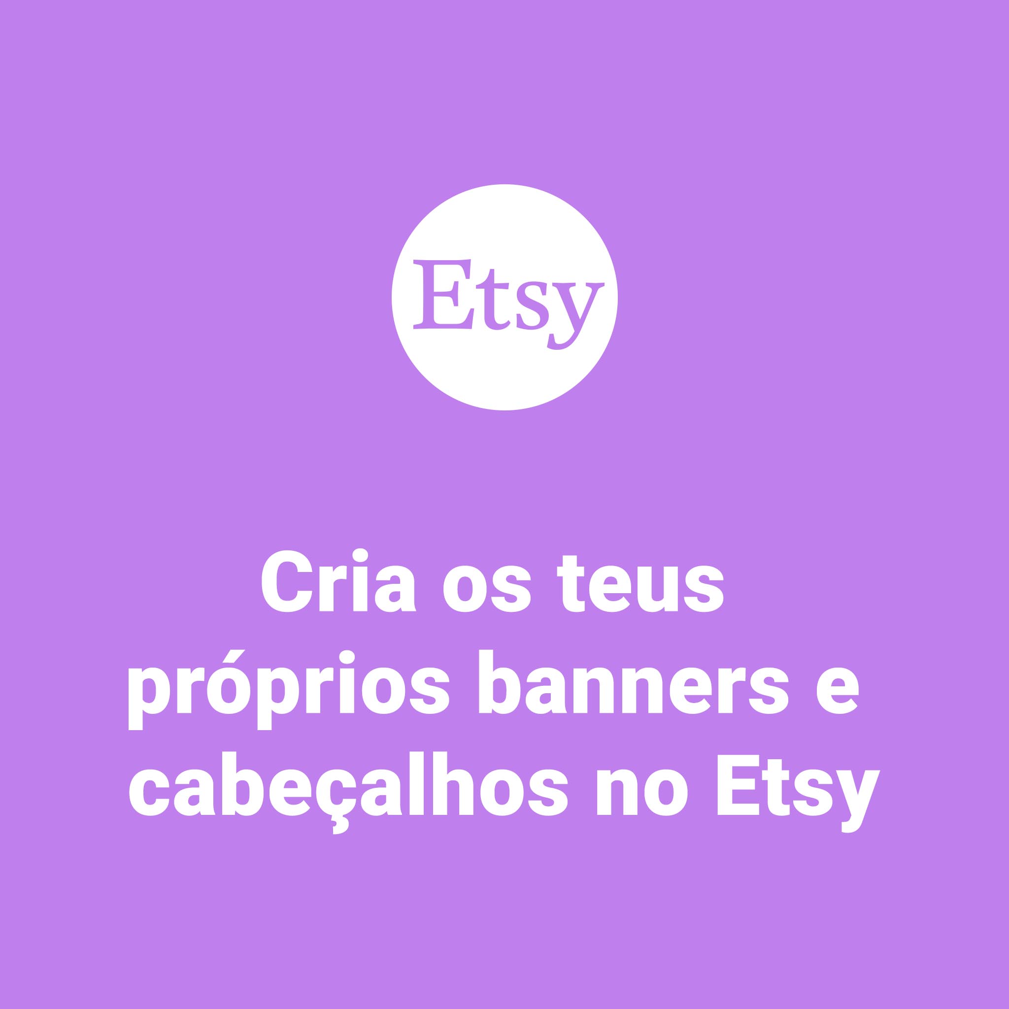 Cria banners 7 cabeçalhos do Etsy